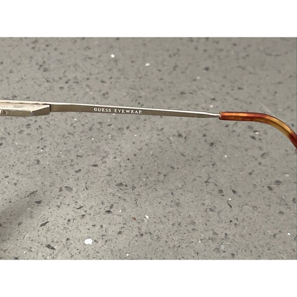 GUESS GU261 Eyeglasses Frames ONLY DB 53-18-135 tortoise full rim Japan gold - Picture 8 of 15